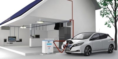 Nissan XStorage wall unit in living room
